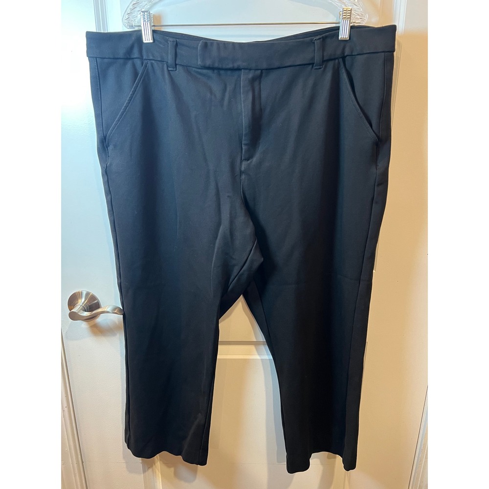 Torrid Womens Trouser Straight Ponte Stretch Pants Black 20S